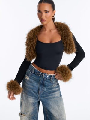 Black Top with cropped
