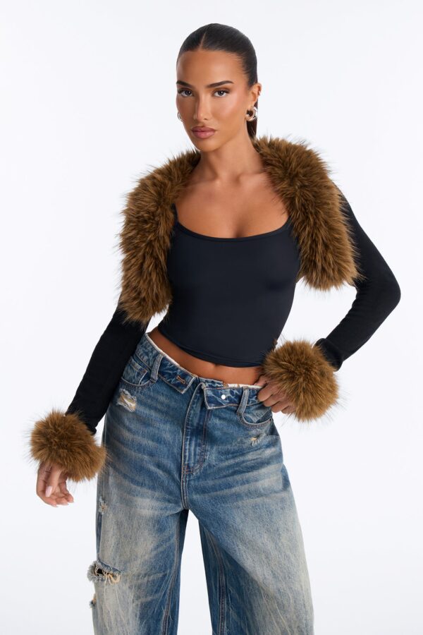Black Top with cropped