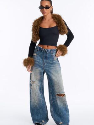 Black Top with cropped