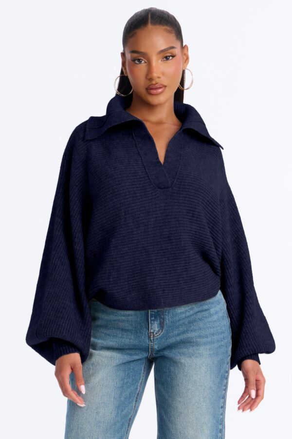 Pullover in Navy 45% acrylic