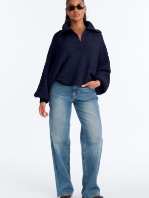 Pullover in Navy 45% acrylic