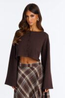 Cardigan in Chocolate 48% viscose