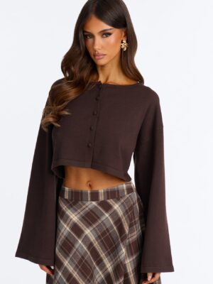 Cardigan in Chocolate 48% viscose