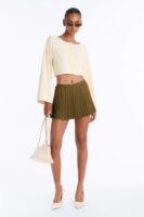 Cardigan with a cropped