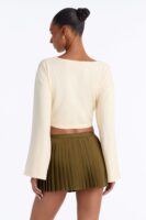 Cardigan with a cropped