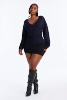 Pullover in Navy 48% viscose