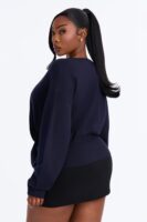 Pullover in Navy 48% viscose