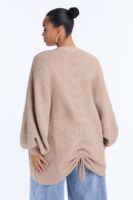 Cardigan in Taupe 45% acrylic