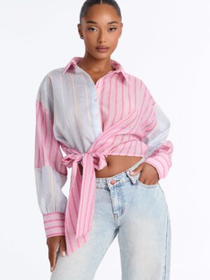 Shirt with a cropped
