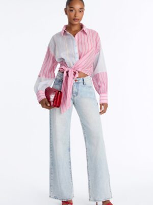 Shirt with a cropped