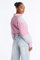 Shirt with a cropped
