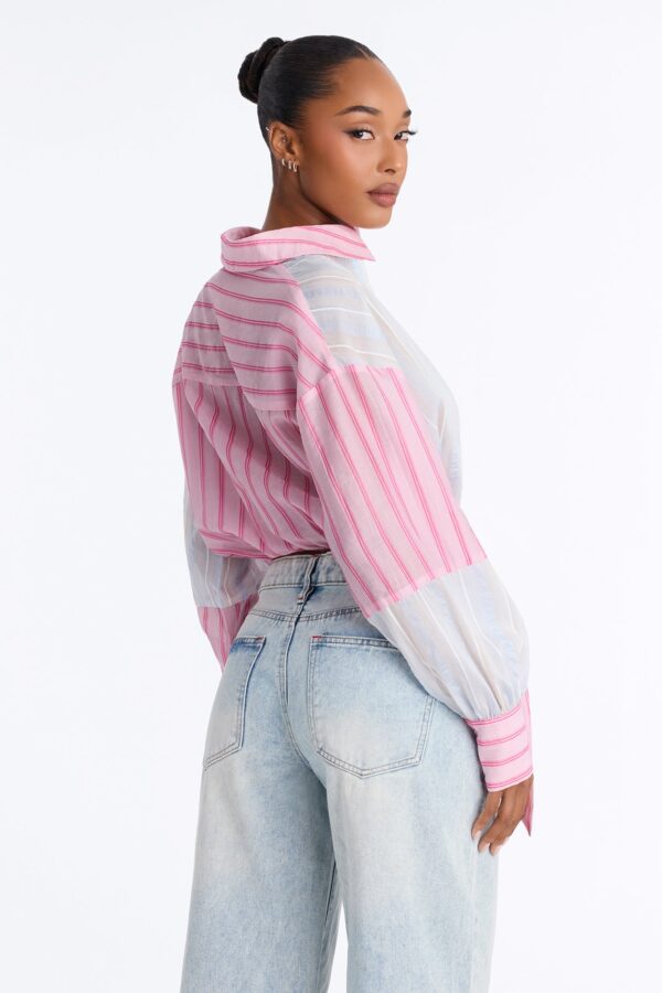 Shirt with a cropped