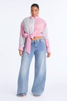 Shirt with a cropped