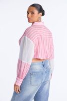 Shirt with a cropped