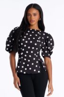 Blouse in Black 100% polyester