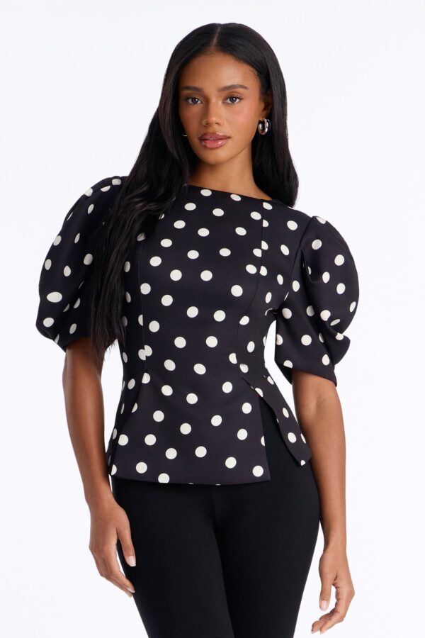 Blouse in Black 100% polyester