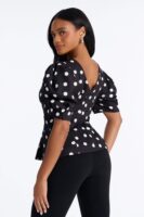 Blouse in Black 100% polyester