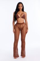 Pants in Mocha 90% polyester