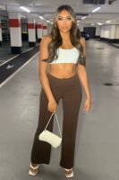 Chocolate Wide-Leg Dress