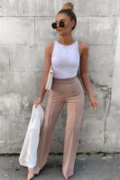 Taupe Wide-Leg Dress