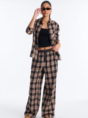 Pants in Taupe 50% cotton