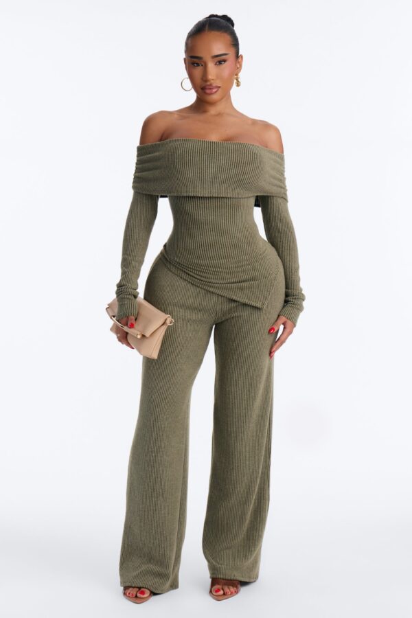 Pants in Olive 63% polyester
