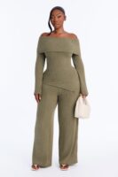 Pants in Olive 63% polyester