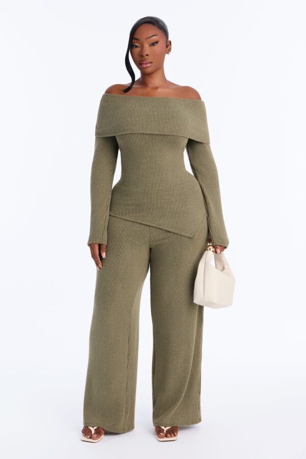 Pants in Olive 63% polyester
