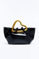 Faux Leather Piece in Black