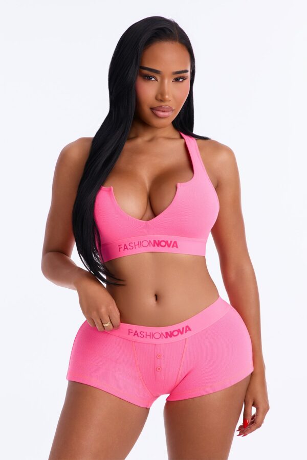 V-Neck Top in Pink