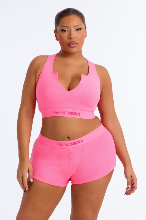 V-Neck Top in Pink