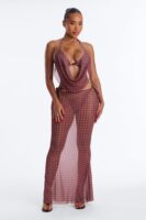 Maxi Skirt in Brown