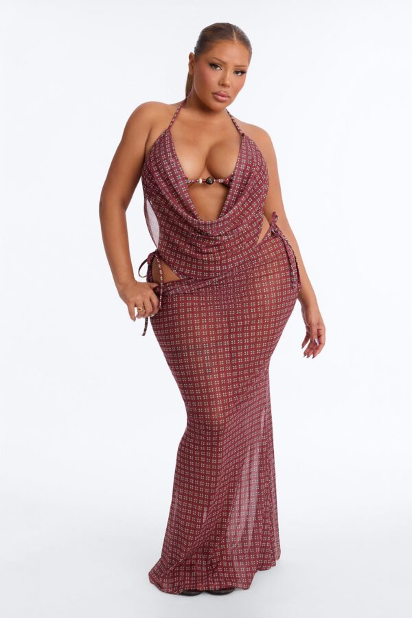 Maxi Skirt in Brown