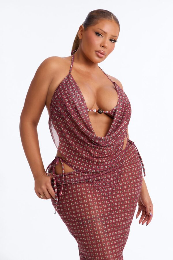 Maxi Skirt in Brown