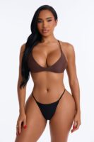 Top in Chocolate 82% nylon