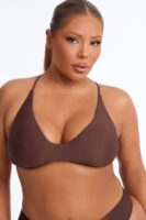 Top in Chocolate 82% nylon