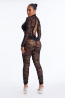 Jumpsuit in Black 90% nylon