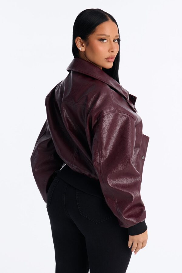 Top in Burgundy 100% polyurethane
