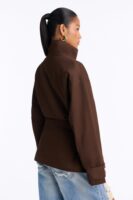 Jacket in Chocolate 100% cotton
