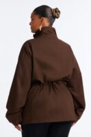 Jacket in Chocolate 100% cotton