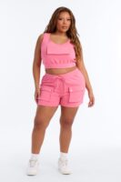 Square-Neck Top in Pink