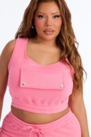 Square-Neck Top in Pink