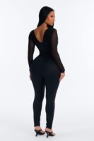 Jumpsuit in Black 85% nylon
