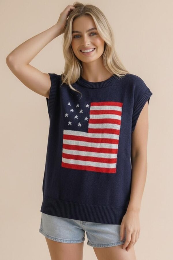 Navy Graphic Sweater
