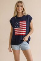Navy Graphic Sweater