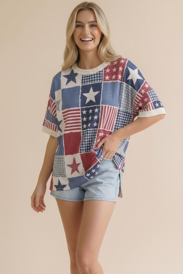 Drop-Shoulder Graphic Top