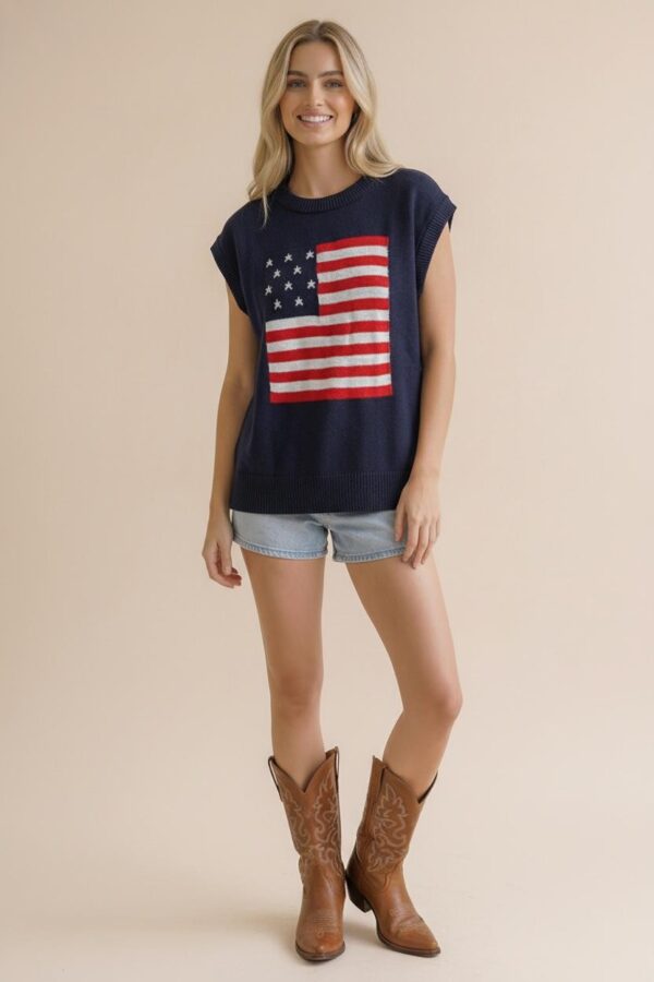Navy Graphic Sweater