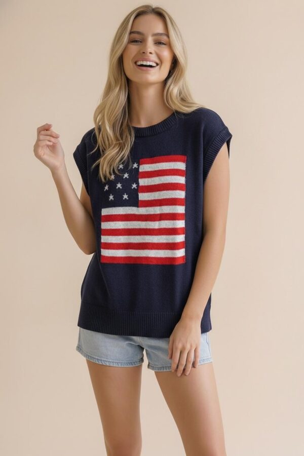 Navy Graphic Sweater