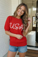 Red Cropped Sweater