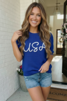 Blue Cropped Sweater